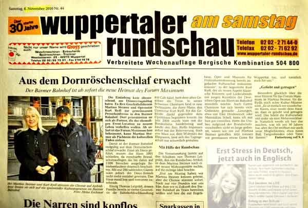Wuppertaler Rundschau, 6.11.2010