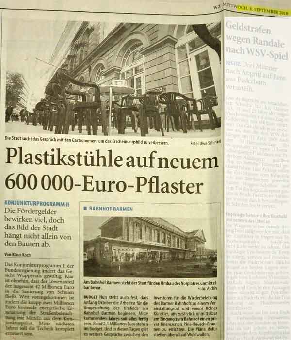 Wuppertaler Zeitung, 8.9.2010